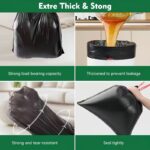 Thickened leak-proof drawstring garbage bags, 300 pack - Image 2