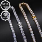 High quality VVS1 moissanite tennis necklace S925, 1 unit - Image 9