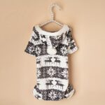 Pet Christmas reindeer graphic pajamas hooded jumpsuit for puppy, 1 unit - Image 15