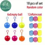 PixelLiving 18pcs emergency poncho keychain set, 18 pack - Image 11