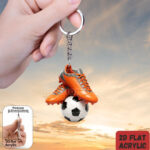 2D flat soccer & football shoe keychain, 1 unit - Image 8