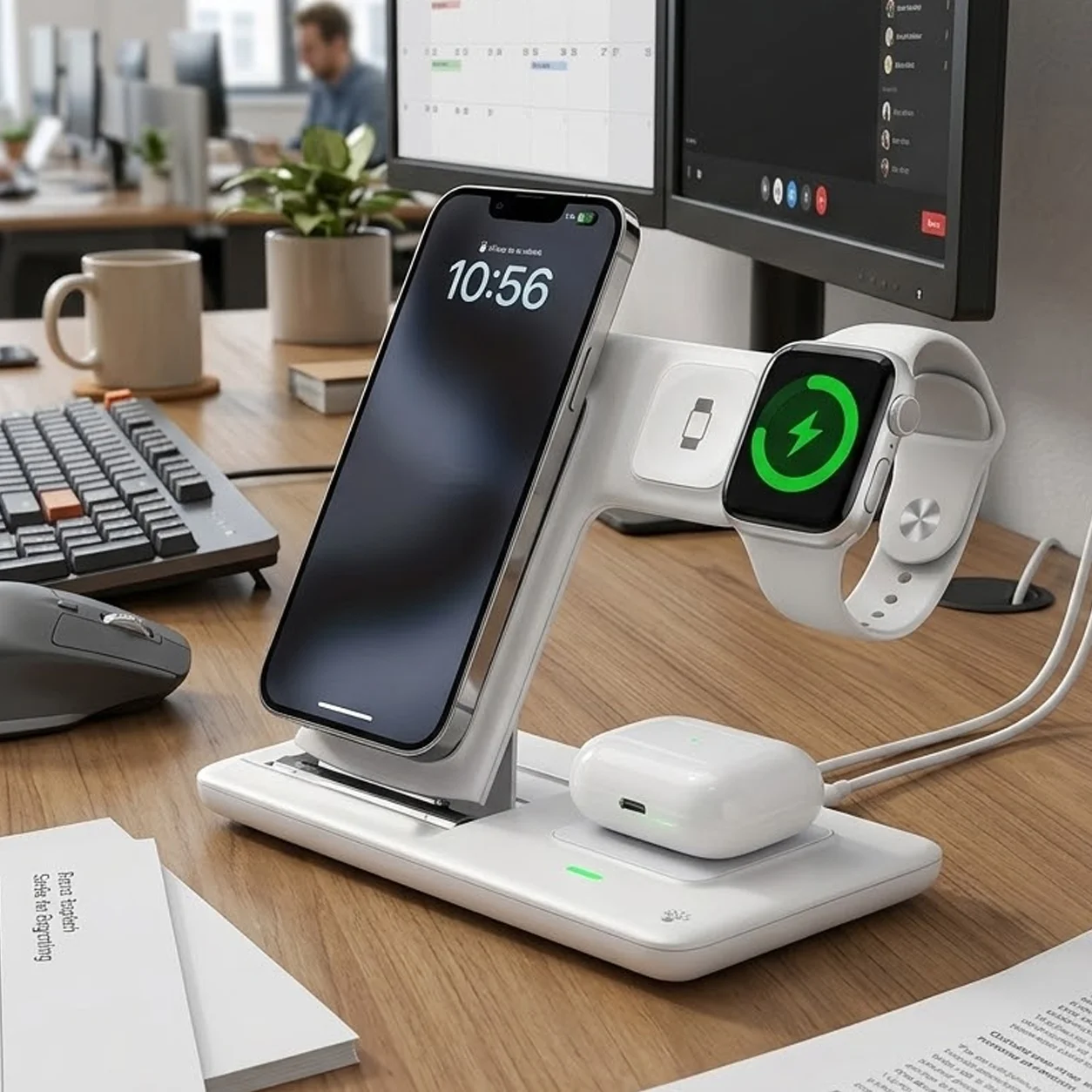 NATG380 Neohost 3-In-1 Wireless Charging Station - Image 1