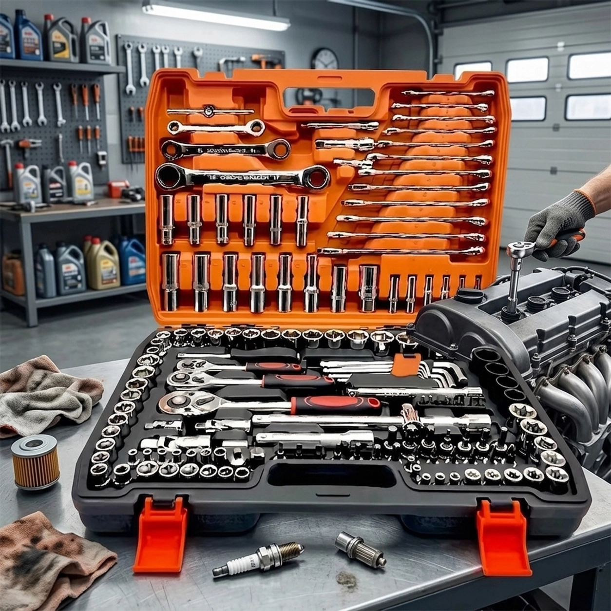NATG383 Mechanical Tool Set – Complete Car Repair Toolbox - Image 1