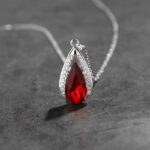 Gothic Waterdrop Pendant Necklace for Women - Image 3