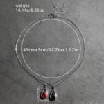 Gothic Waterdrop Pendant Necklace for Women - Image 5