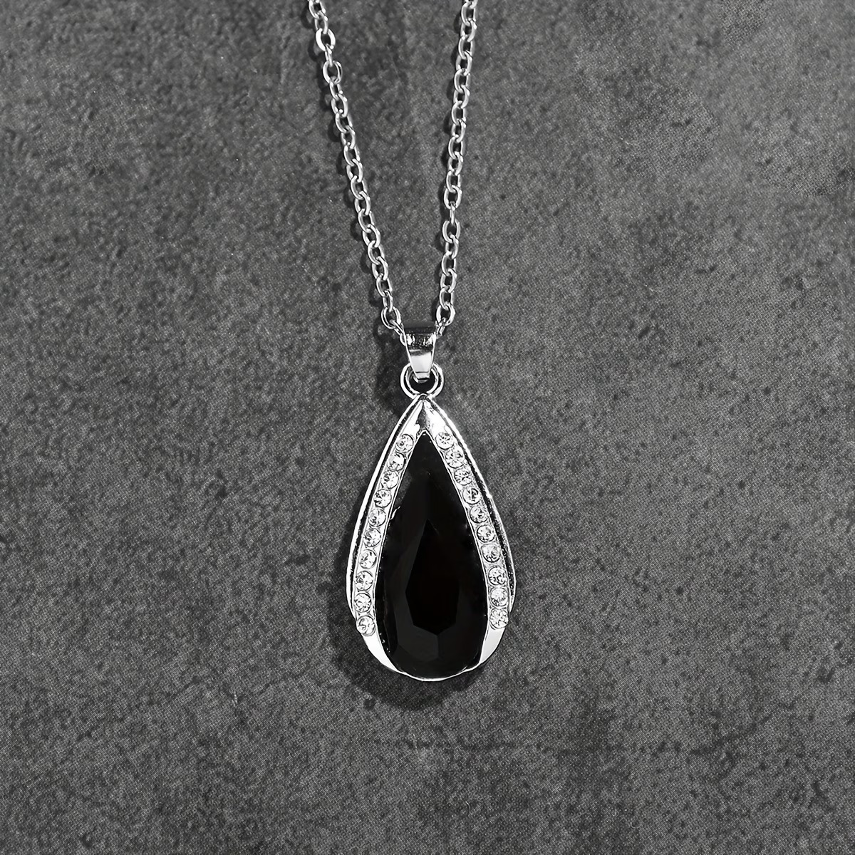 Gothic Waterdrop Pendant Necklace for Women (9) Gothic Waterdrop Pendant Necklace for Women - Image 1