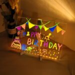 USB LED Acrylic Message Drawing Board with 7-Color Pen - Image 5