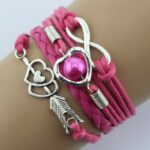 Vintage Multi-Layer Rope Bracelet with Heart Charm - Image 9