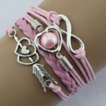 Vintage Multi-Layer Rope Bracelet with Heart Charm