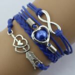 Vintage Multi-Layer Rope Bracelet with Heart Charm - Image 6
