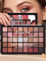 40-Color Eyeshadow Palette With Glitter, Pearl And Matte Shades