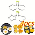 4-Piece Stainless Steel Egg Ring Mold Set - Image 6