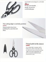 Multifunctional Stainless Steel Kitchen Scissors - Image 14
