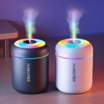 Mini Essential Oil Aromatherapy Humidifier with Color-Changing Night Light