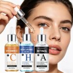 3-Piece Vitamin C, Retinol and Hyaluronic Acid Facial Serum Set