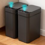 2-Piece 2.94-Gallon Motion Sensor Smart Trash Can Set - Image 9