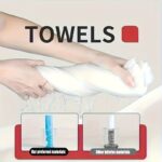 14pcs Portable Compressed Disposable Towels – Thickened Travel Facial Tissues - Image 9
