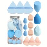 15-Piece Makeup Sponge Set – Triangle Puffs & Mini Makeup Sponges for Liquid, Cream & Powder Cosmetics - Image 7