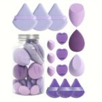 15-Piece Makeup Sponge Set – Triangle Puffs & Mini Makeup Sponges for Liquid, Cream & Powder Cosmetics - Image 11