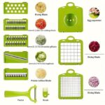 18-in-1 Multifunction Vegetable Chopper & Mandoline Slicer with Storage Container - Image 8