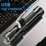 2-Pack High-Power Zoom Flashlights – Portable Mini Retractable LED Flashlights with Adjustable Focus for Camping & Outdoor Use - Image 6