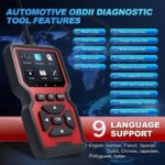 2026 Latest Upgrade OBD2 Scanner – Car Engine Fault Diagnostic Tool with CAN/EOBD, 2.8" Color Screen & 16-Pin Interface - Image 10