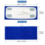4pcs Washable Microfiber Mop Pads – Reusable Replacement Mop Cloth with Elastic Fixing Strap - Image 6