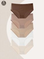 5-Pack Women's Seamless Panties – Mid-Rise Butt-Lifting Tummy Control Underwear - Image 9