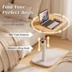 Adjustable C-Shaped Side Table – 360° Rotating Foldable Laptop & Sofa Table - Image 12