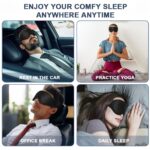 Contoured Eye Cover – Zero Pressure 3D Sleep Mask with Adjustable Strap - Image 8