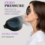 Contoured Eye Cover – Zero Pressure 3D Sleep Mask with Adjustable Strap - Image 10