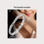 Crystal Chain Bracelet – Silver - Image 2
