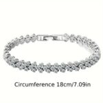 Crystal Chain Bracelet – Silver - Image 4