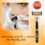 Hip-Hop Style Manual Razor for Men – Reusable Shaving Tool with 12 Replacement Cartridges - Image 12