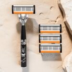 Hip-Hop Style Manual Razor for Men – Reusable Shaving Tool with 12 Replacement Cartridges - Image 13