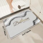 Luxurious Marble Pattern Bathroom Door Mat - Image 6