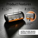 Men’s 6-Blade Manual Razor Set with 30 Replacement Heads - Image 8