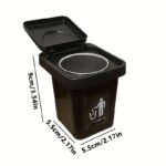 Mini Wall-Mounted Car Trash Bin with Ashtray Lid - Image 14
