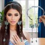Romantic Butterfly Tassel Headband – Embroidered Butterfly Leaf Pendant Hair Band - Image 8