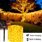 Solar-Powered LED Wire Fairy Lights – 7M–32M Outdoor String Lights with 50–300 LEDs for Garden, Wedding & Christmas Décor
