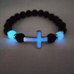 Volcano Stone Glow Cross Bracelet - Image 5