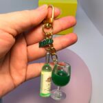 Wine Bottle & Glass Keychain - Image 13