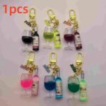 Wine Bottle & Glass Keychain - Image 6