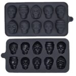 10-Cavity Skull Silicone Ice Cube Mold - Image 6