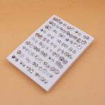 50 Pairs Random Mixed Resin Plastic Glue Needle Small Ear Studs Set - Image 12