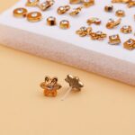 50 Pairs Random Mixed Resin Plastic Glue Needle Small Ear Studs Set - Image 3