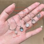 5pcs Elegant Shell, Butterfly & Imitation Pearl Necklace Set - Image 10