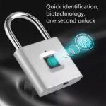 Advanced Fingerprint Smart Padlock – USB Rechargeable Keyless Security Lock - Image 7
