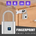Advanced Fingerprint Smart Padlock – USB Rechargeable Keyless Security Lock - Image 11
