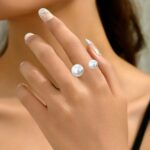 Pearl Accent Statement Ring for Women – Elegant Korean & Japanese Inspired Fashion Ring - Image 5